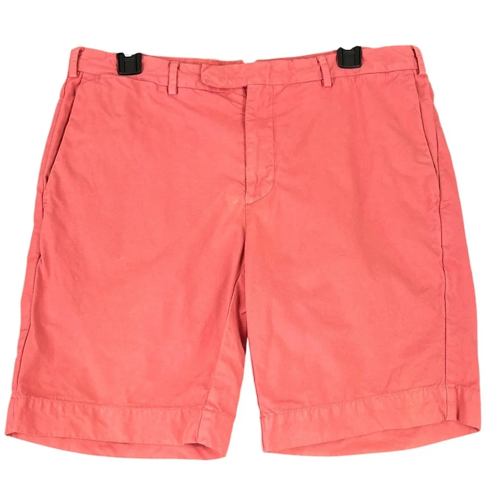 Polo Ralph Lauren Slim GI Fit Chino Shorts Salmon Pink Pima Cotton 32 Mens
